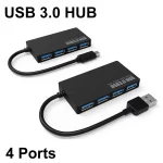 4 PORT USB 3.0 Hub Type C HUB High Speed Data Cable 5Gbps Convertor Adapter Support Multi Systems For Laptop PC mouse keyboard